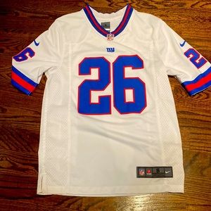 Men's New York Giants Saquon Barkley #26 White Color Rush, Men’s Small